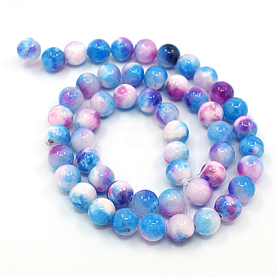 Natural Persian Jade Beads Strands G-D434-6mm-27-1