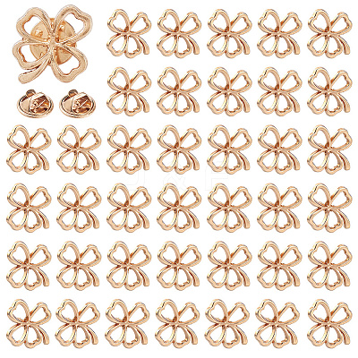 40Pcs Alloy Lapel Pin Backs for Backpack Clothes JEWB-DC0006-44-1
