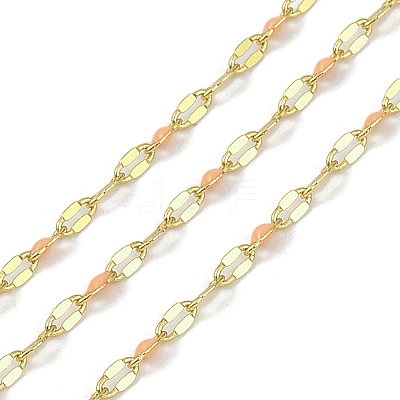 Rack Plating Brass Dapped Chains AJEW-Q153-02G-15-1