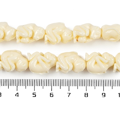 Synthetic Coral Carved Beads Strands CORA-C003-04-1