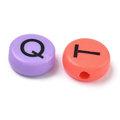 Opaque Acrylic European Beads MACR-K365-01C-1
