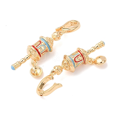 Brass with Enamel Peg Bails KK-A279-24G-1
