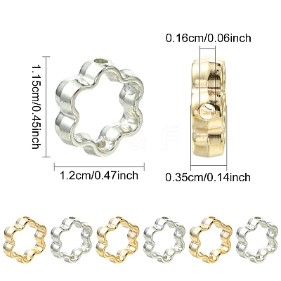 100Pcs 2 Colors CCB Plastic Bead Frame CCB-YW0001-68-1