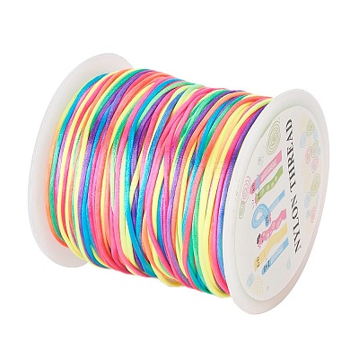 Nylon Satin Rattail Cords NWIR-JP0013-1.0mm-10-1