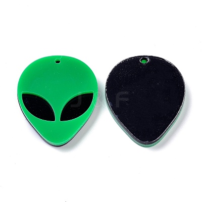 Opaque Acrylic Pendants X-MACR-P023-01B-1