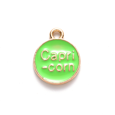 Alloy Enamel Pendants X-ENAM-S124-01B-06E-1