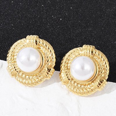 304 Stainless Steel Stud Earrings EJEW-G423-31A-G-1