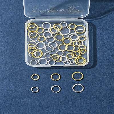60Pcs 3 Styles Rack Plating Alloy Bead Frames FIND-FS0003-46-1