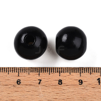 Painted Natural Wood Beads X-WOOD-A018-16mm-20-1