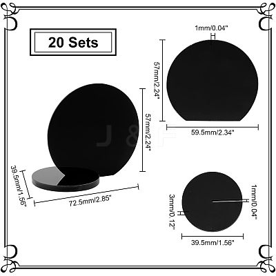 Acrylic Table Sign Holders DIY-WH0374-20B-1