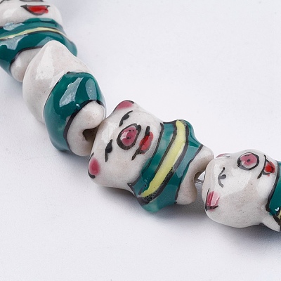 Handmade Porcelain Beads PORC-G002-43-1