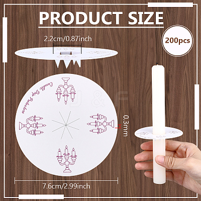 Paper Candle Dust Covers for Candle Cups DIY-BC0016-34A-02-1