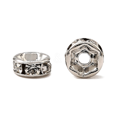 Brass Grade A Crystal Rhinestone Beads RB-A003-6MM-N-1