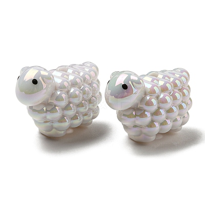 UV Plated Acrylic Beads PACR-Q121-01-1
