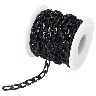 Oval Oxidation Aluminum Curb Chains CHA-TAC0004-01EB-1
