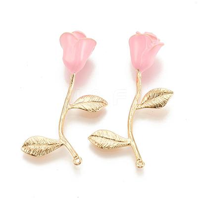 Brass Enamel Pendants KK-S345-171-1
