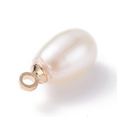 Natural Pearl Charms X-PALLOY-JF01281-02-1