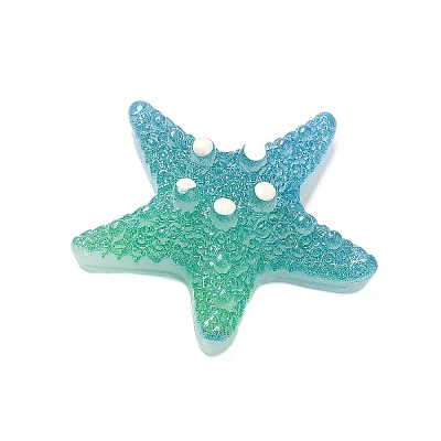 Gradient Color Opaque Resin Decoden Cabochons CRES-P036-01A-05-1