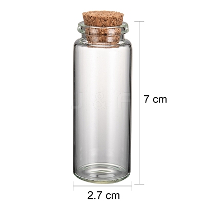 Glass Jar Glass Bottles AJEW-H004-2-1