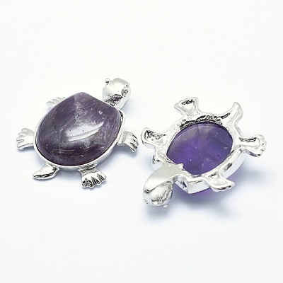 Natural Amethyst Pendant G-G759-B01-1