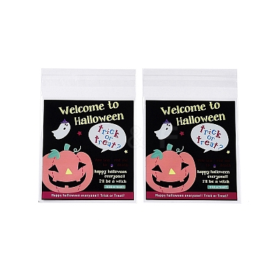 Halloween Theme Plastic Bakeware Bag OPP-Q004-02A-1