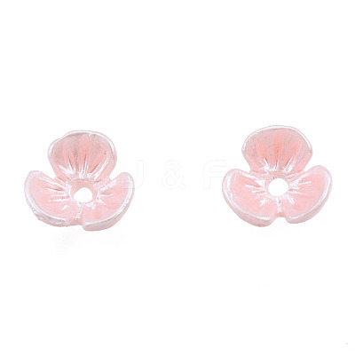 Resin Imitation Pearl Bead Caps RESI-N036-01A-05-1