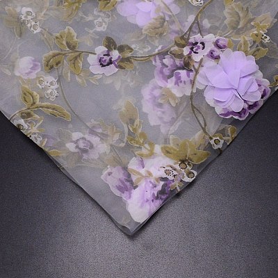 Polyester Organza Fabric ORIB-WH0005-06D-1