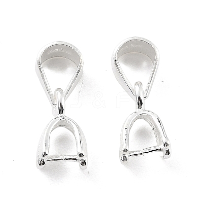 925 Sterling Silver Ice Pick Pinch Bails STER-Z001-015S-1