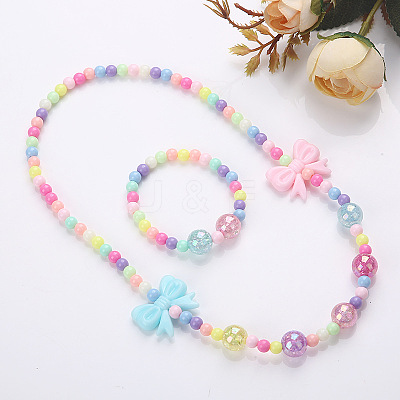 Plastic Beaded Necklaces & Beaded Bracelets WG32877-09-1