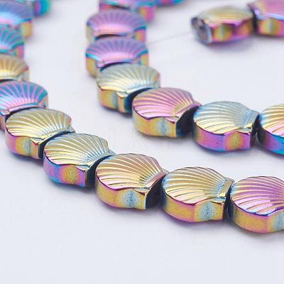 Electroplate Non-Magnetic Synthetic Hematite Beads Strands G-F510-15-1