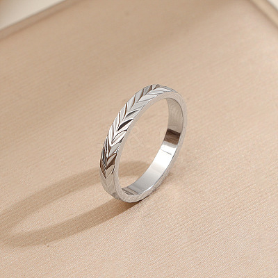 201 Stainless Steel Finger Rings for Women FS-WGE07E1-06-1