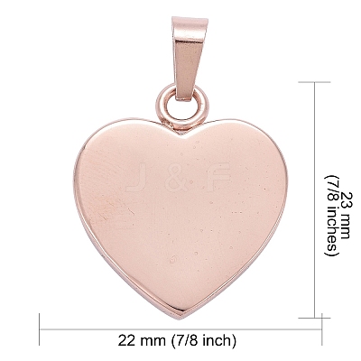 Ion Plating(IP) Fashionable 304 Stainless Steel Stamping Blank Tag Pendants LS-STAS-J002B-01RG-1