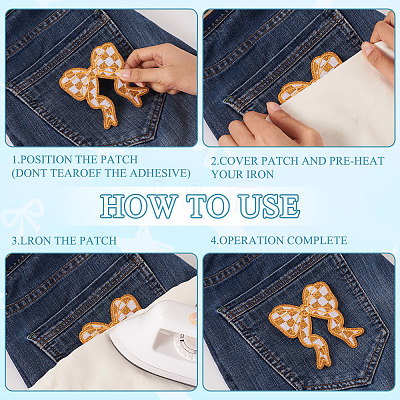 8Pcs 8 Colors Polyester Clothing Patches DIY-TA0015-31-1