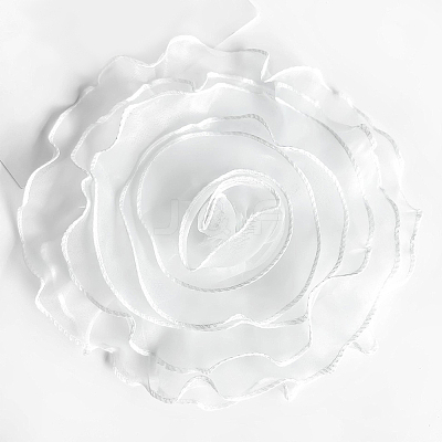 1Pc Flower Polyester Brooches JEWB-CN0001-08A-1