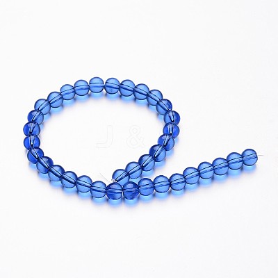 Glass Round Bead Strands X-GLAA-I028-4mm-07-1