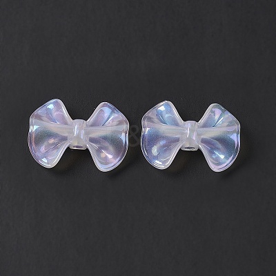 UV Plating Rainbow Iridescent Acrylic Beads PACR-M003-12E-1