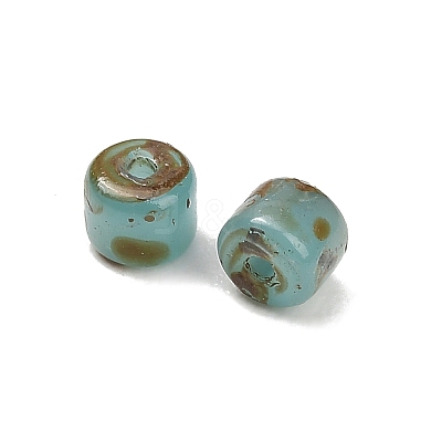 Picasso Glass Cylinder Seed Beads GLAA-C044-01D-1