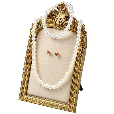 1Pc TPR Covered with Velvet Necklace Display Photo Frames NDIS-SP0001-04B-1