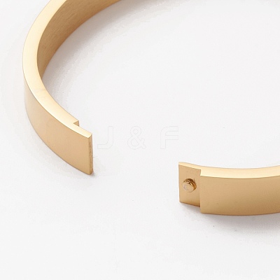 304 Stainless Steel Bangles STAS-I169-03B-G-1