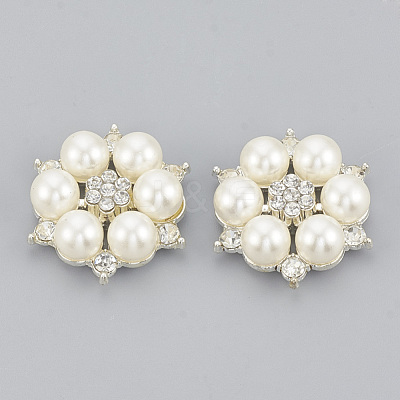 Alloy Rhinestone Flat Back Cabochons RB-S048-19S-1
