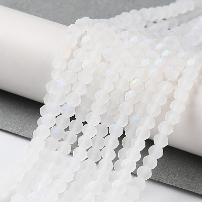 Transparent Glass Beads Strands EGLA-A044-T8mm-MB19-1