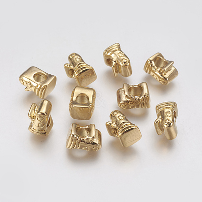 Ion Plating(IP) 304 Stainless Steel European Beads STAS-J022-023G-1