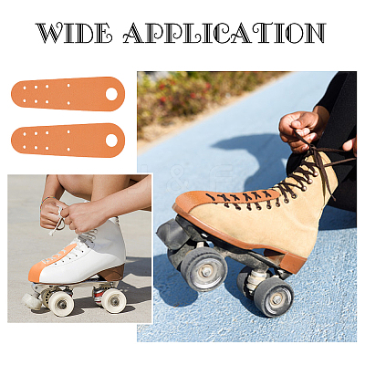 PVC Leather Flat Toe Guard Protector FIND-WH0013-65E-1