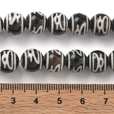 Tibetan Style dZi Beads Strands GG-CBA3DA1-03-1