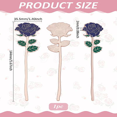 1Pc Alloy Enamel Bookmarks AJEW-LP0004-87C-1