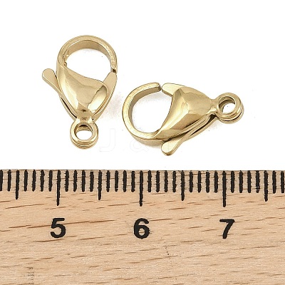 304 Stainless Steel Lobster Claw Clasps STAS-D218-01G-04-1