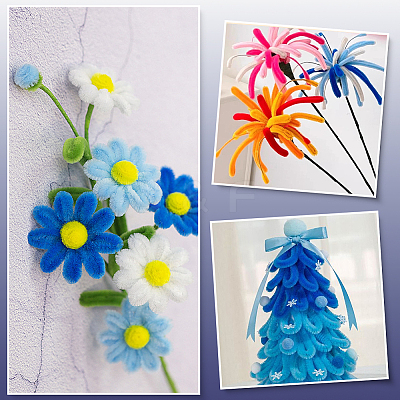 100Pcs DIY Plush Sticks FIND-SP0004-72I-1