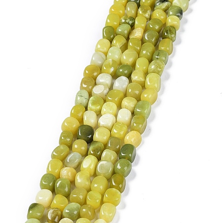 Natural Lemon Jade Beads Strands G-C038-02G-1