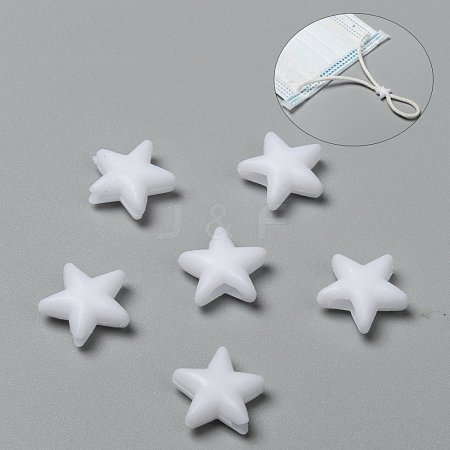 Star PVC Plastic Cord Lock for Mouth Cover KY-D013-01A-1