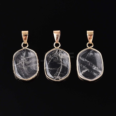 Natural Quartz Crystal Pendants G-N349-04I-G-1
